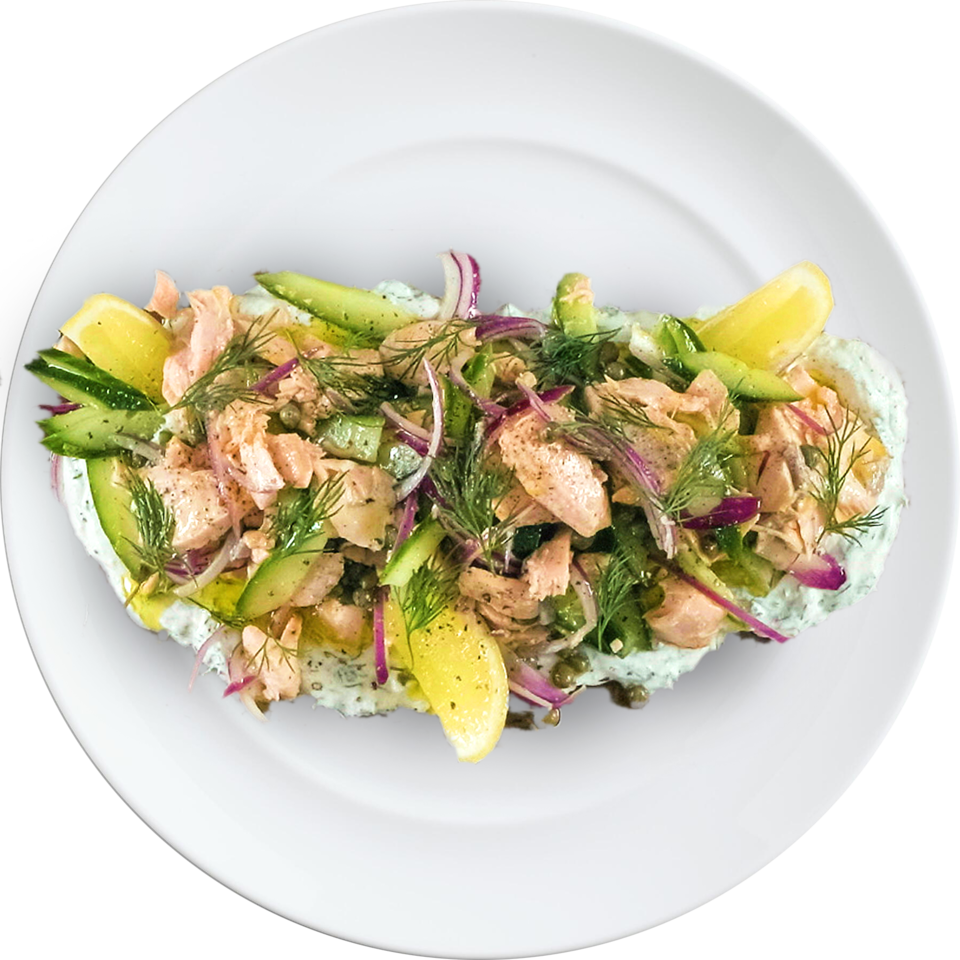 Poached Salmon Salad Innit